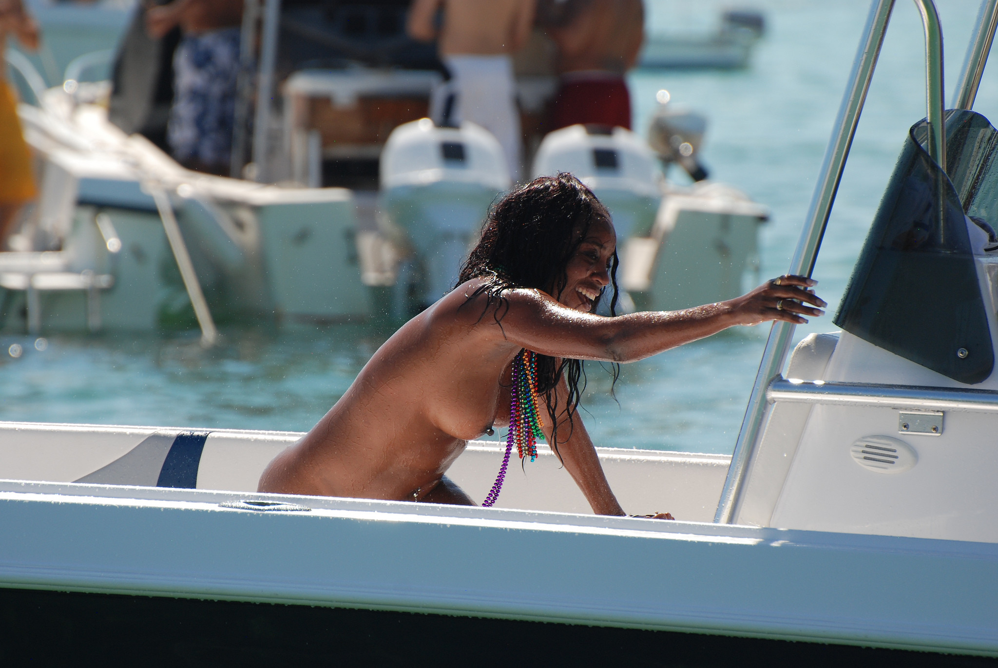 Hot Body Naked On a Boat