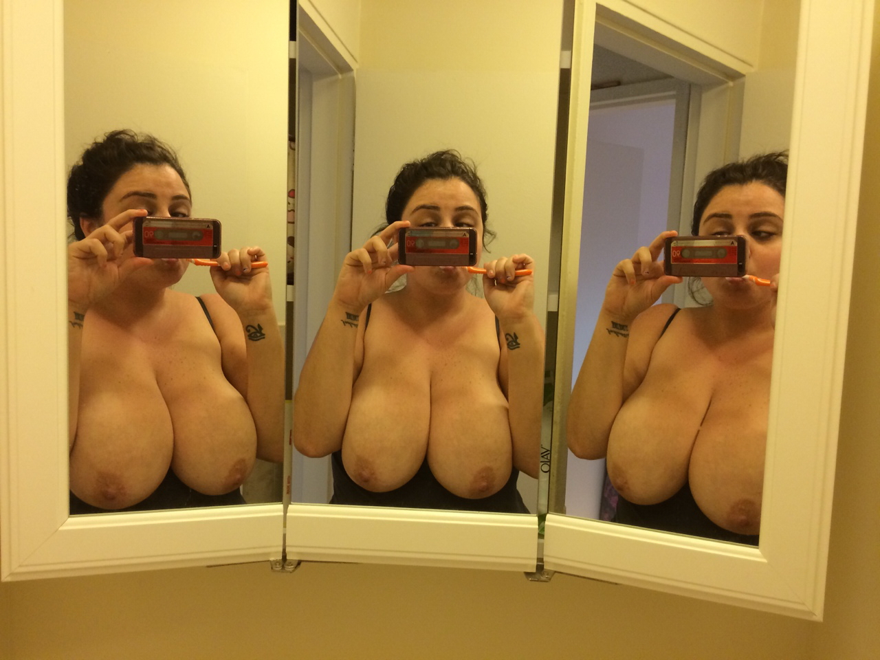 Big Breasted British Selfie Babe