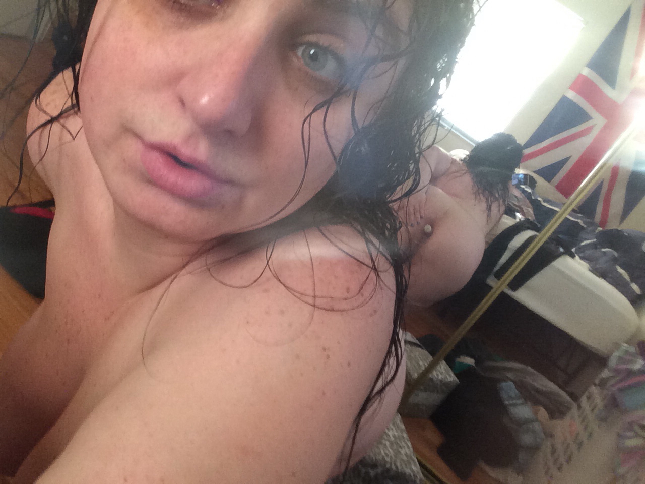 Big Breasted British Selfie Babe