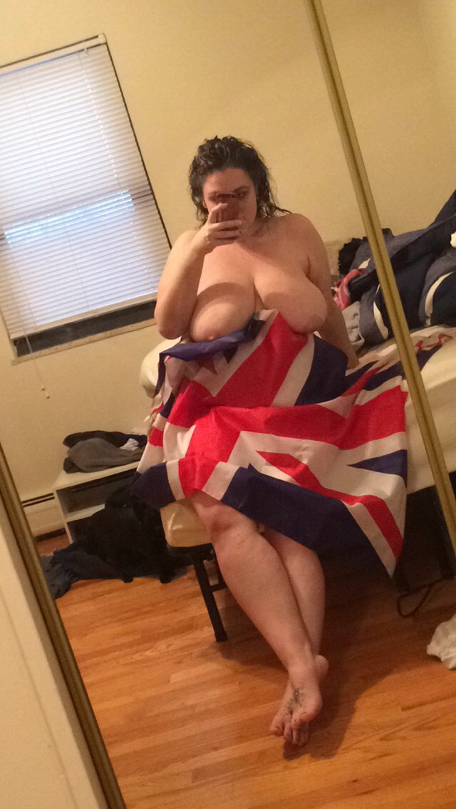 Big Breasted British Selfie Babe