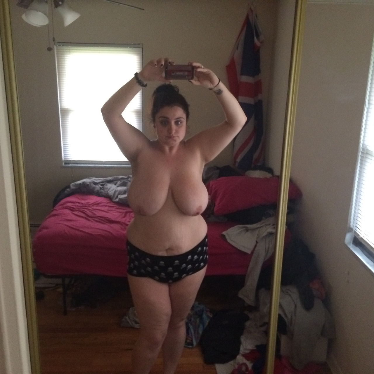 Big Breasted British Selfie Babe