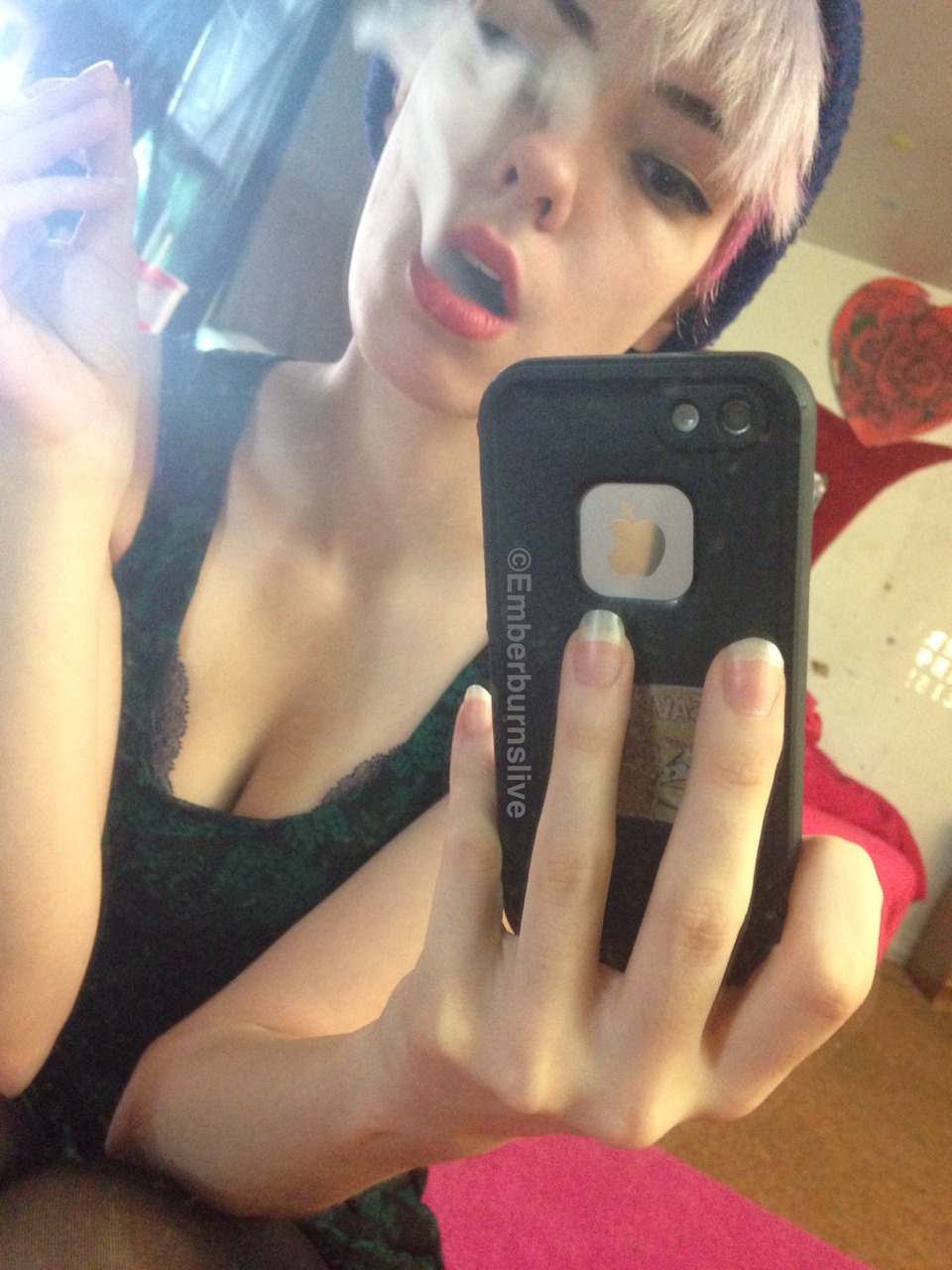 Sexy Ember Burns Daily Life