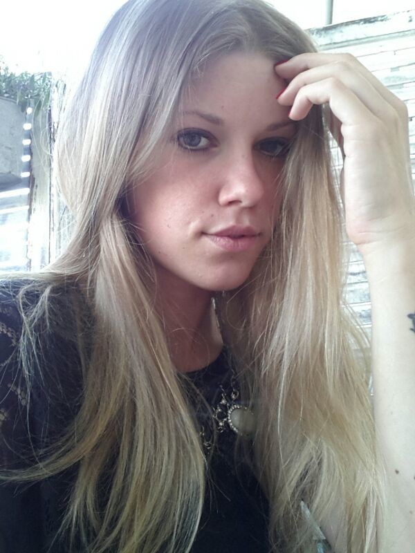 Cute Blonde Bra and Panties Selfie Shots