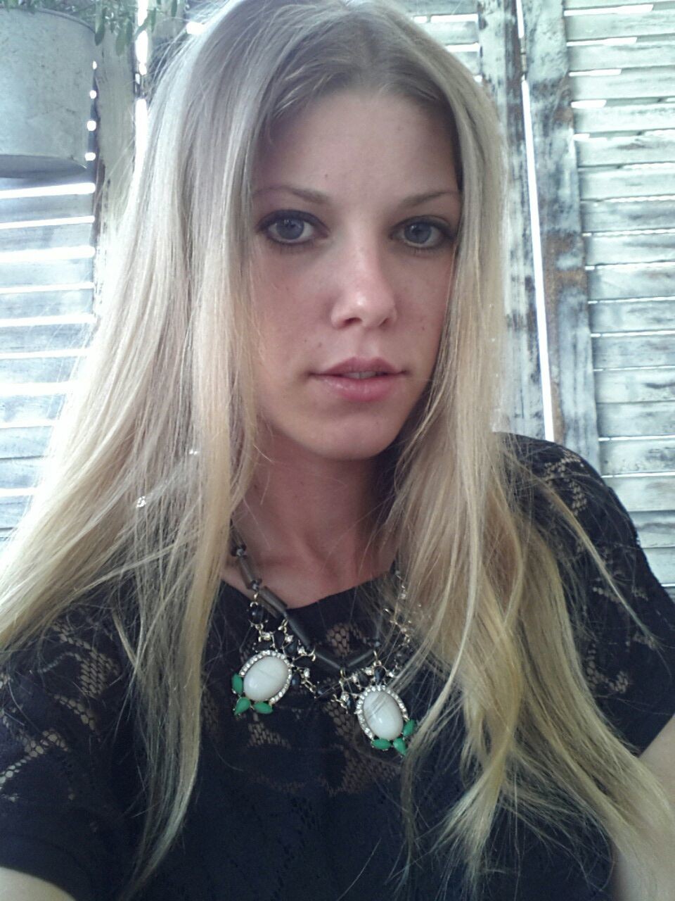 Cute Blonde Bra and Panties Selfie Shots