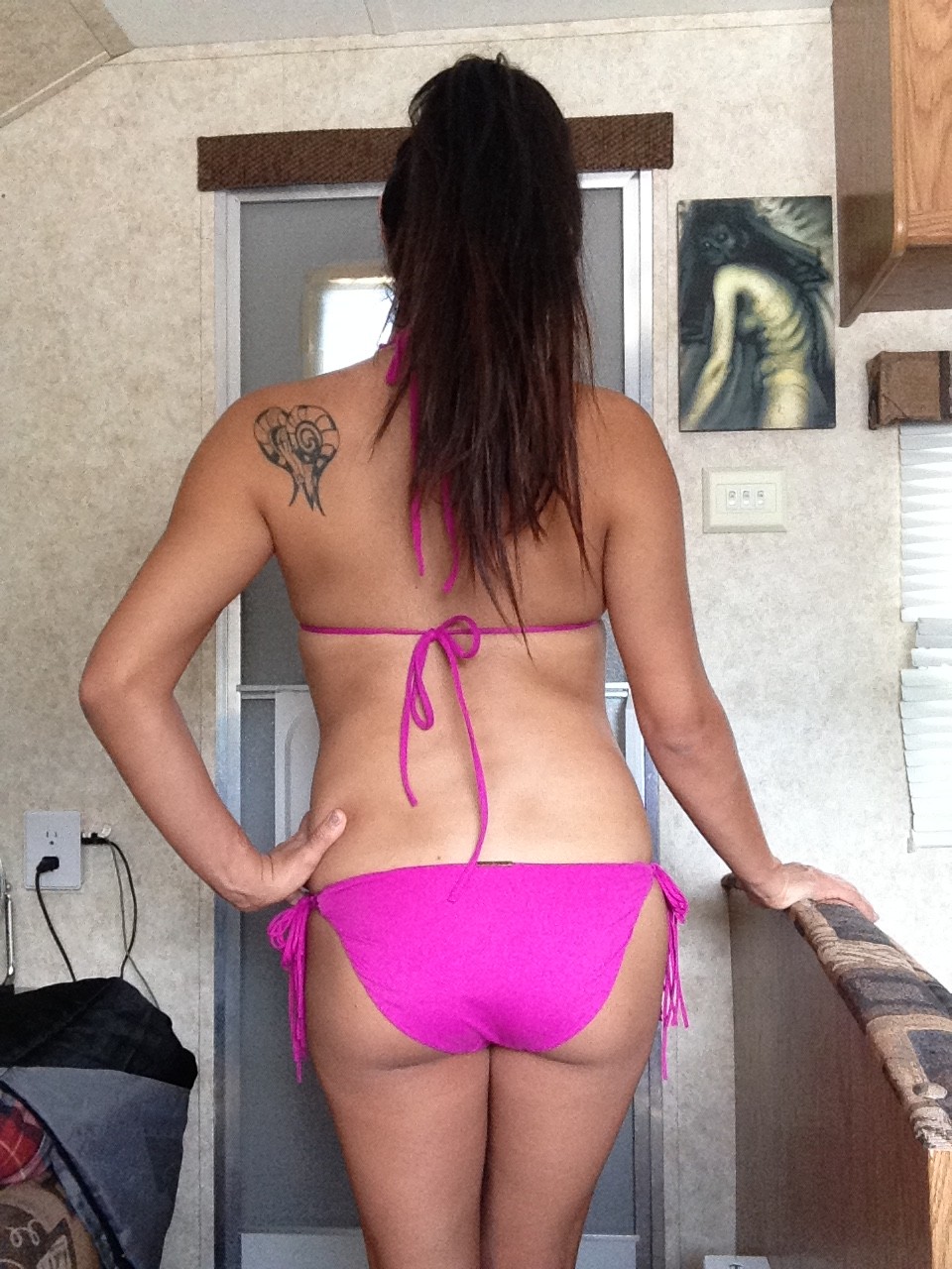 Hairy Pregnant Gaping Brunette Babe