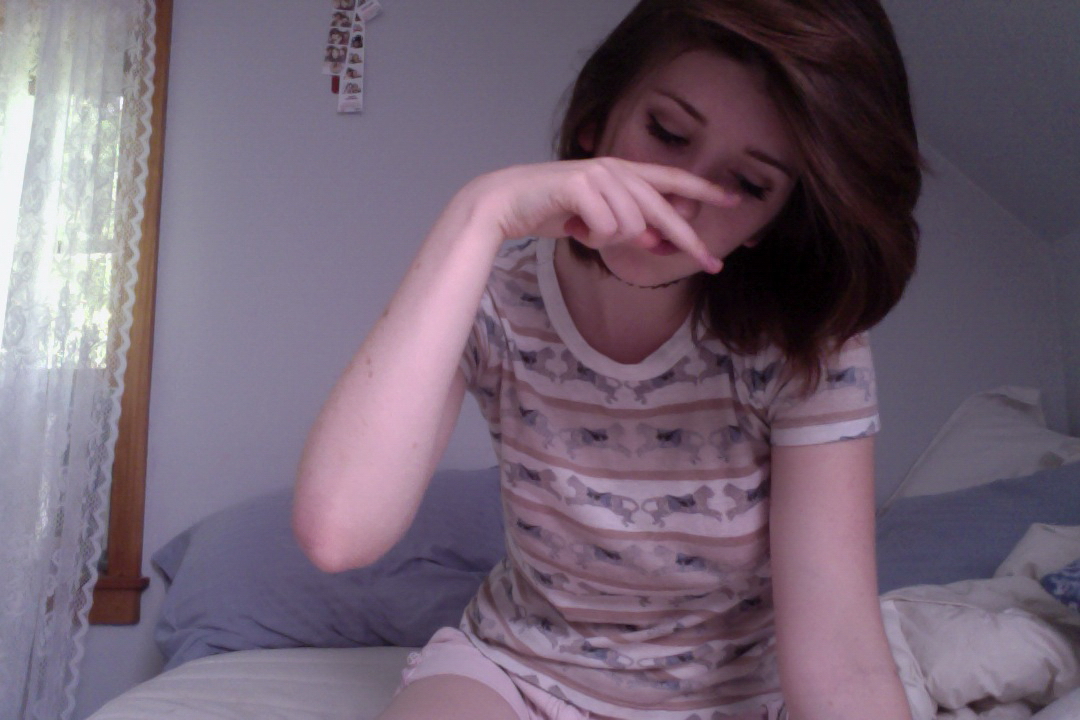 In The Apartment Alone Brunette