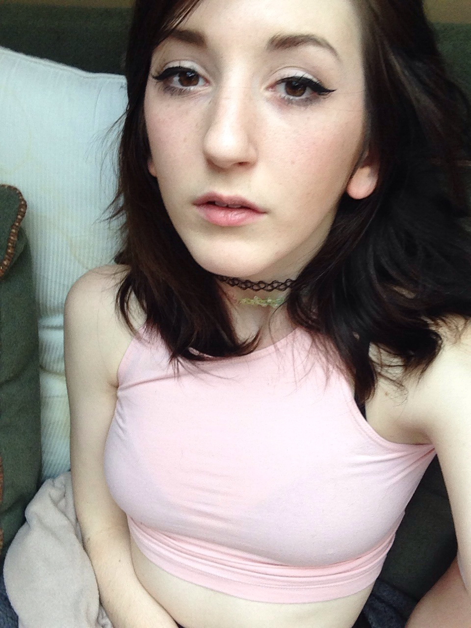 In The Apartment Alone Brunette