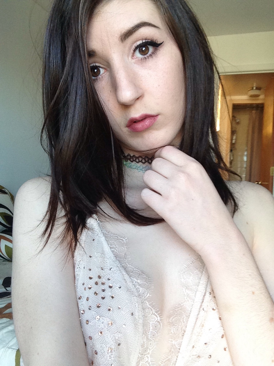 In The Apartment Alone Brunette