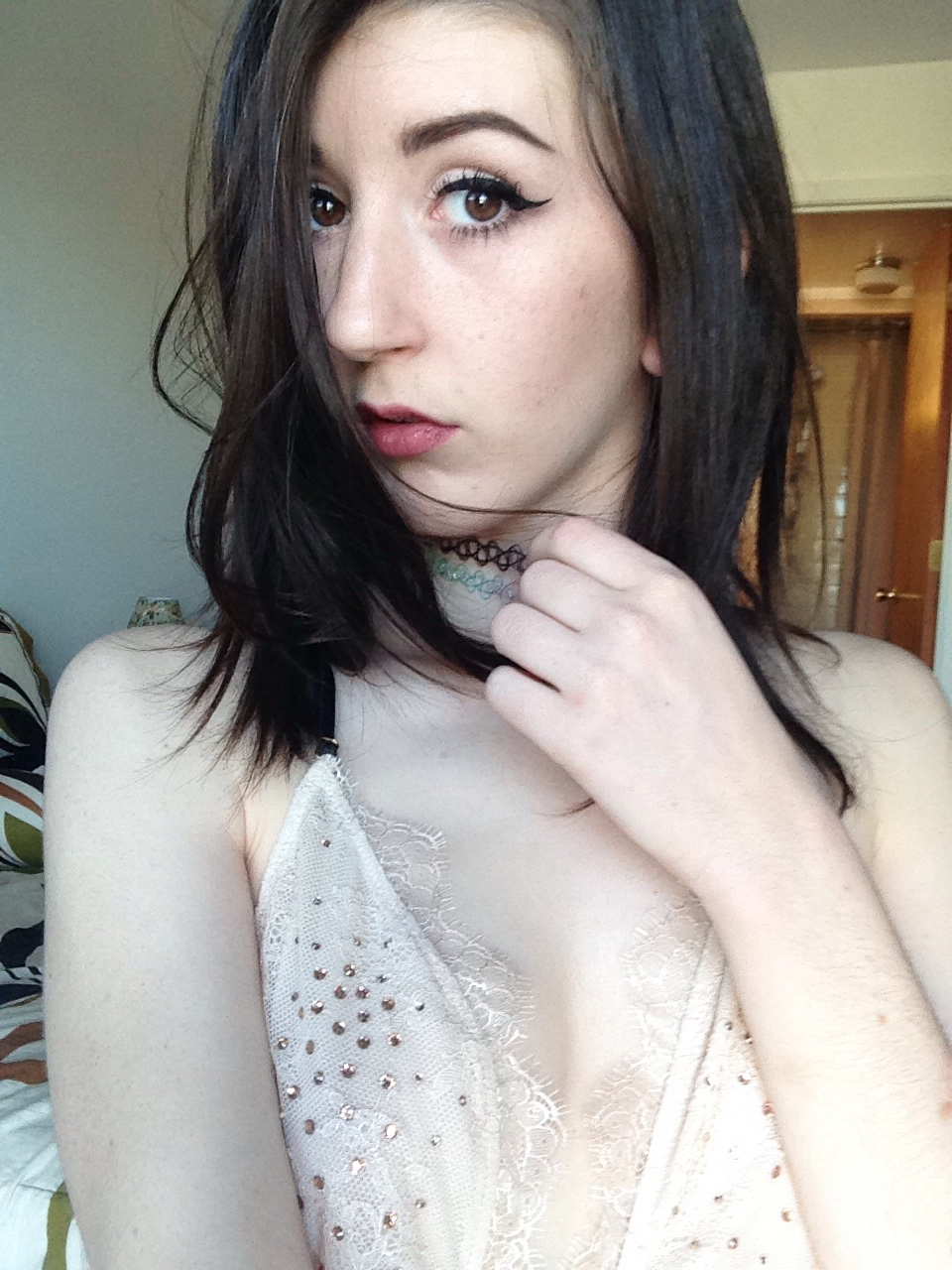 In The Apartment Alone Brunette