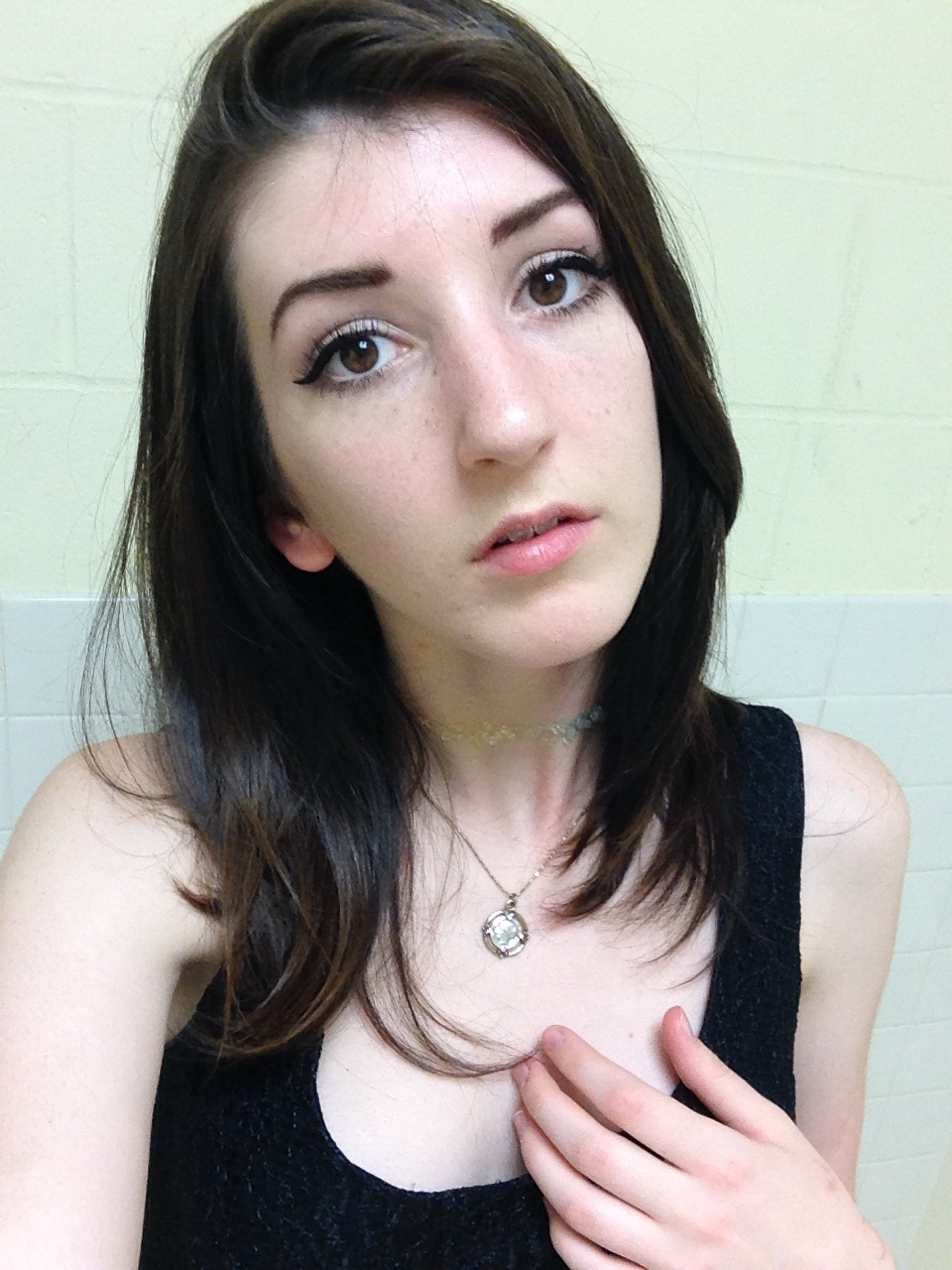 In The Apartment Alone Brunette