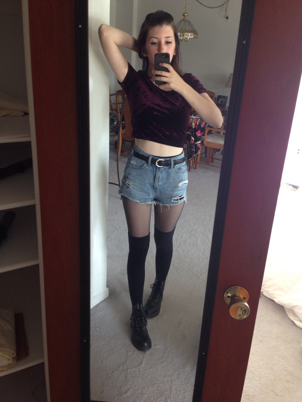 In The Apartment Alone Brunette