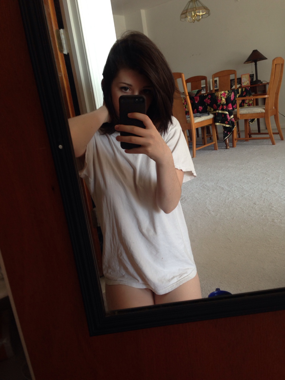 In The Apartment Alone Brunette