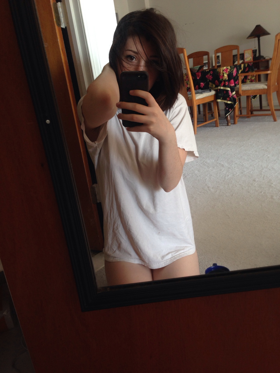 In The Apartment Alone Brunette