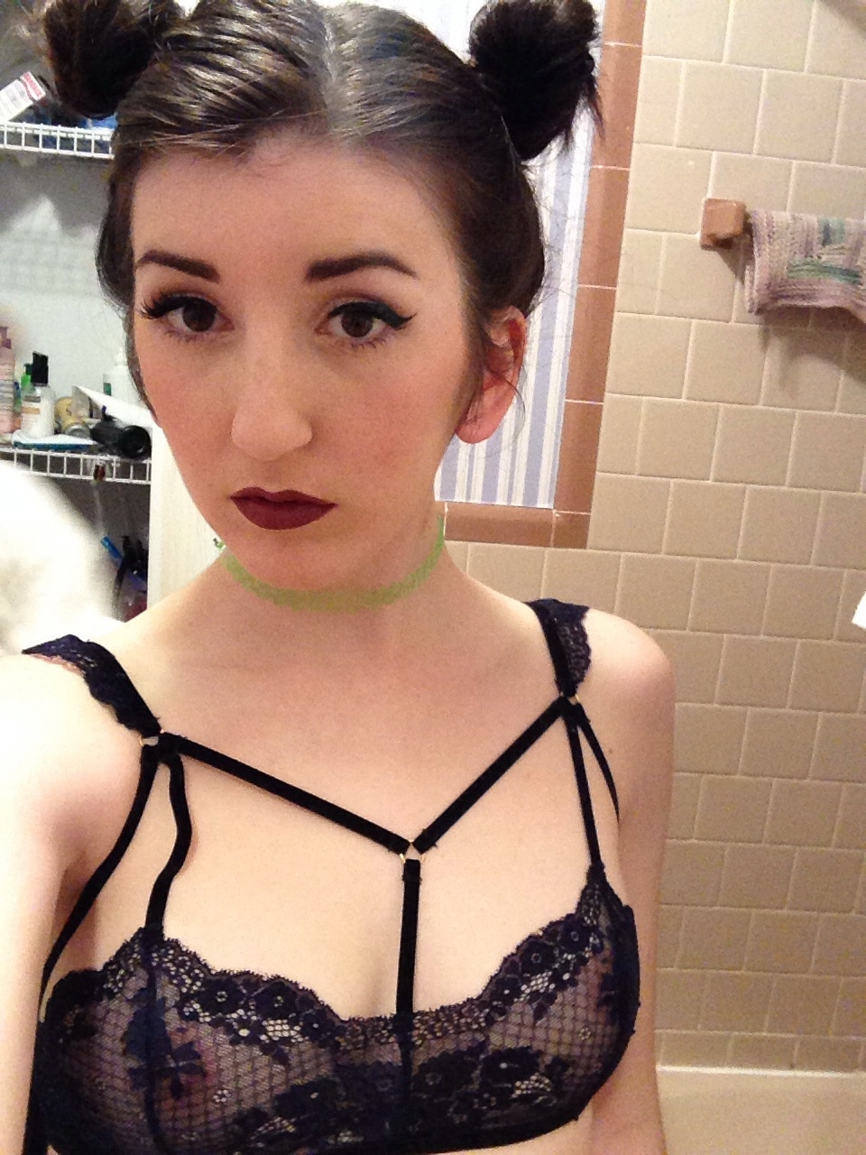 In The Apartment Alone Brunette