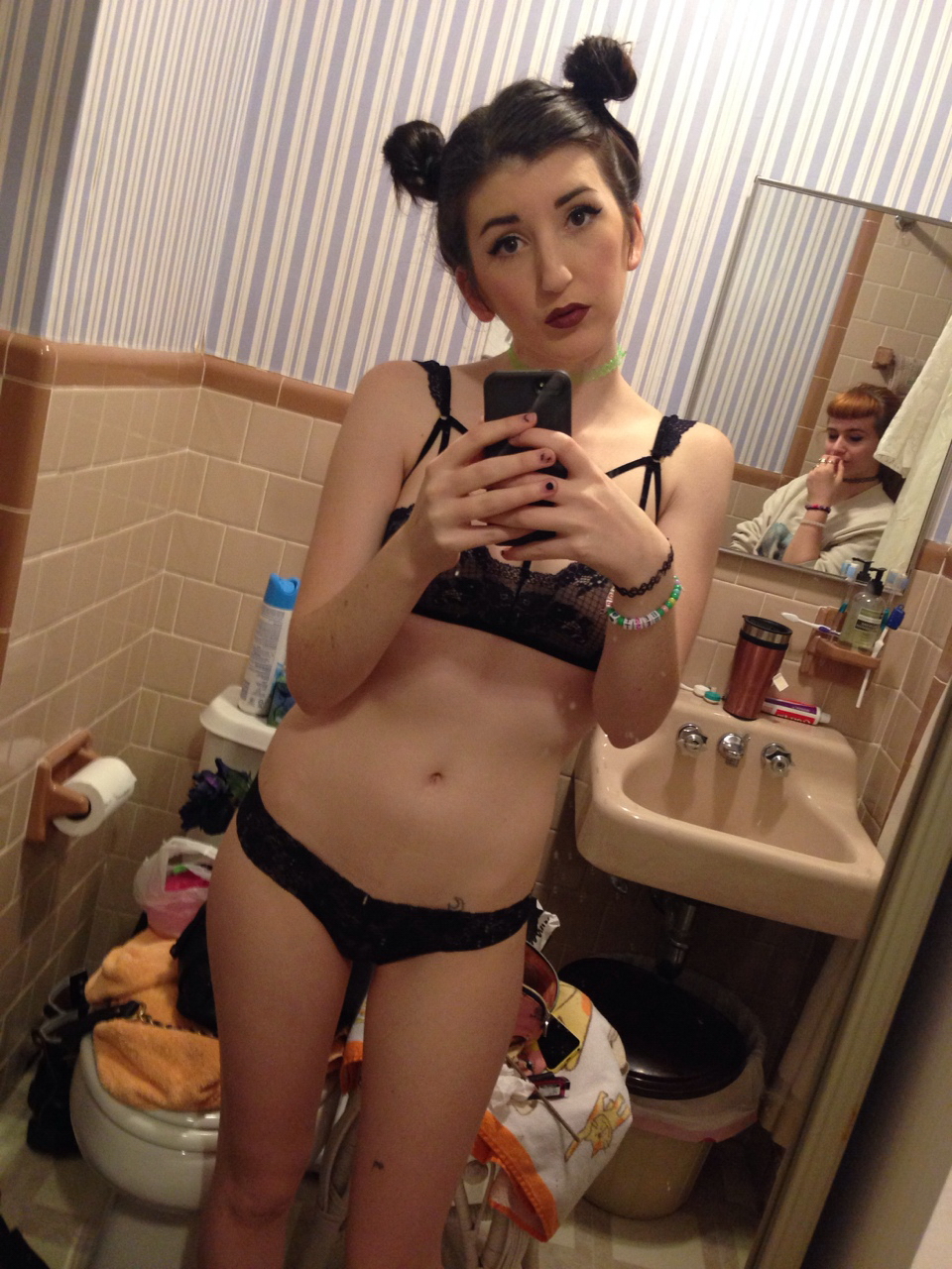 In The Apartment Alone Brunette