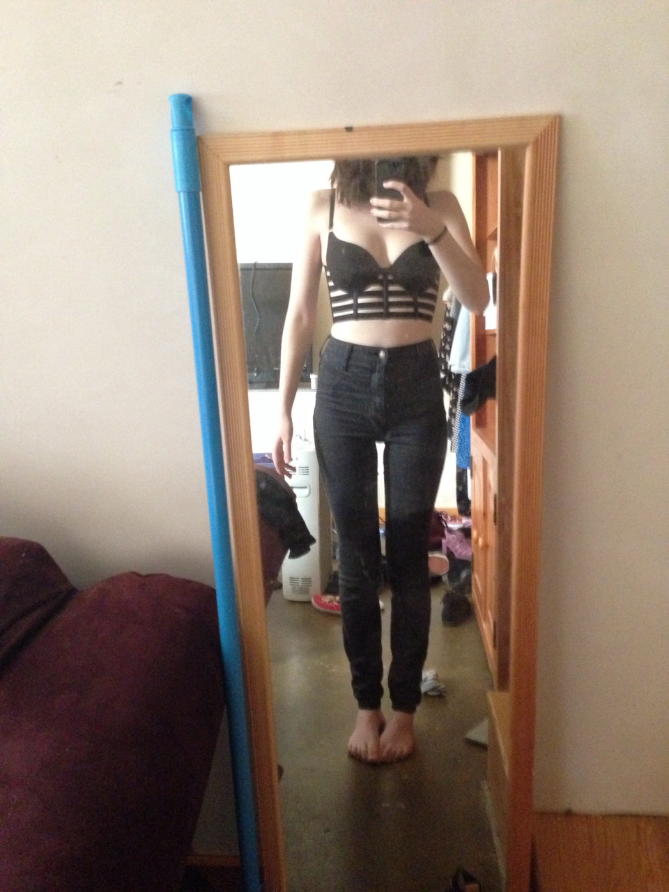 In The Apartment Alone Brunette