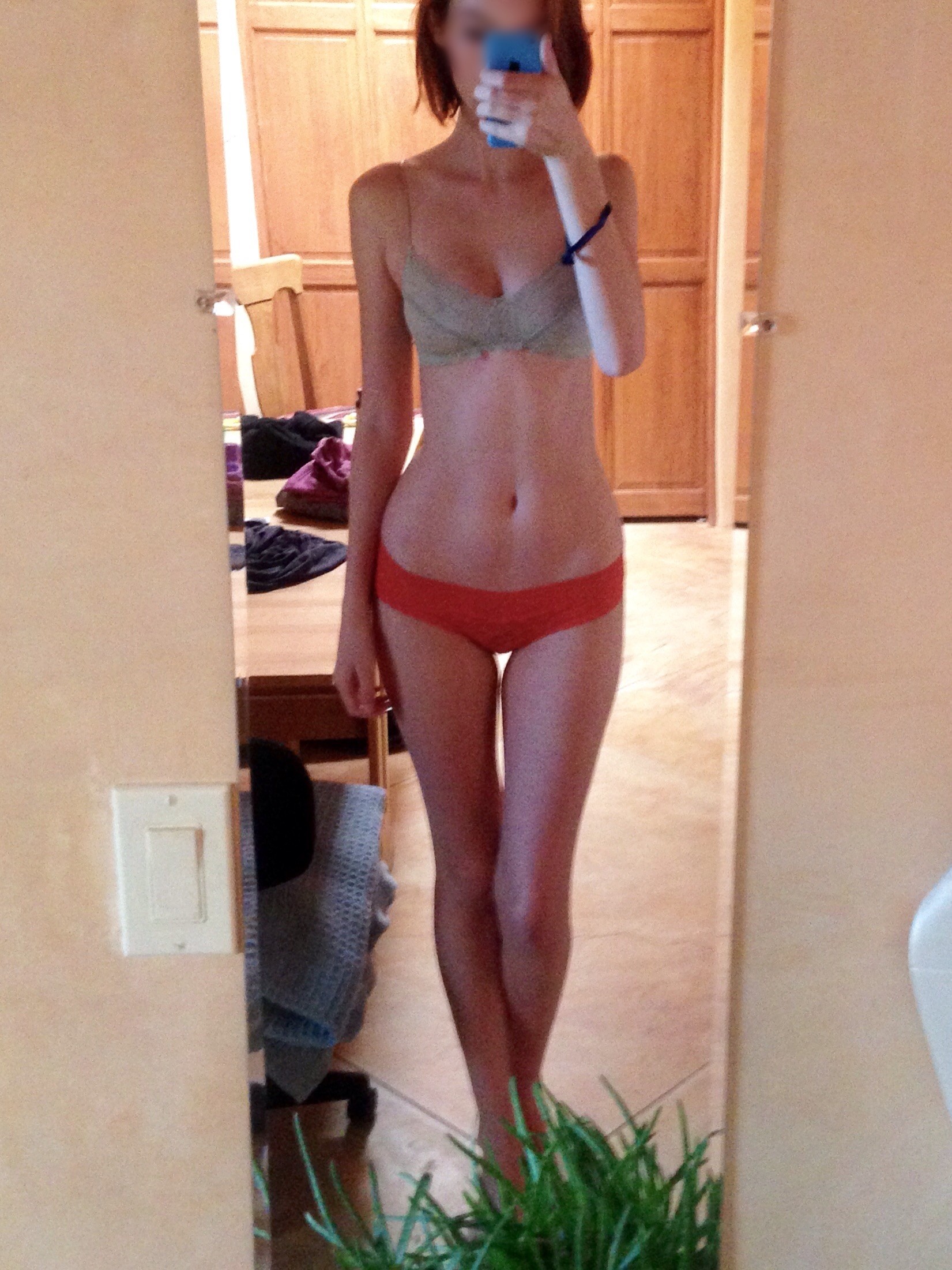 Skinny Model Body with Butterfly Pussy Lips