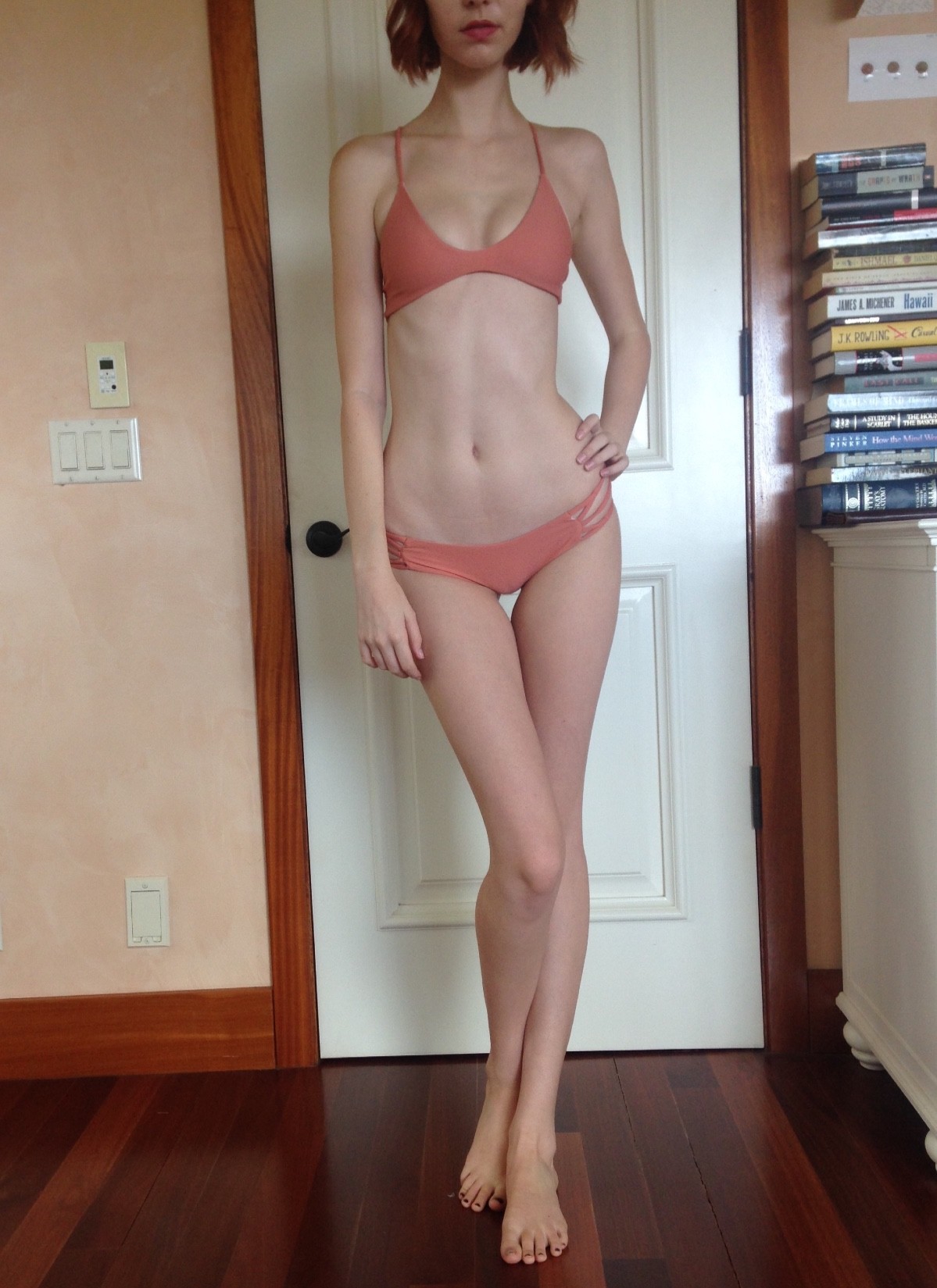 Skinny Model Body with Butterfly Pussy Lips