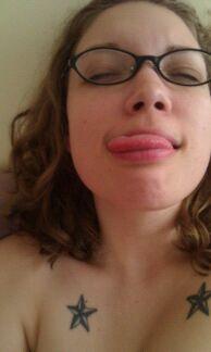 Big Tits Nerdy Girl with Hungry Mouth