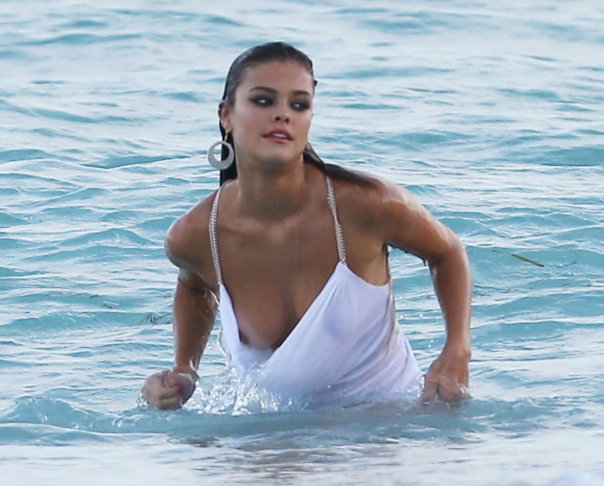 Nina Agdal Wet Photoshoot