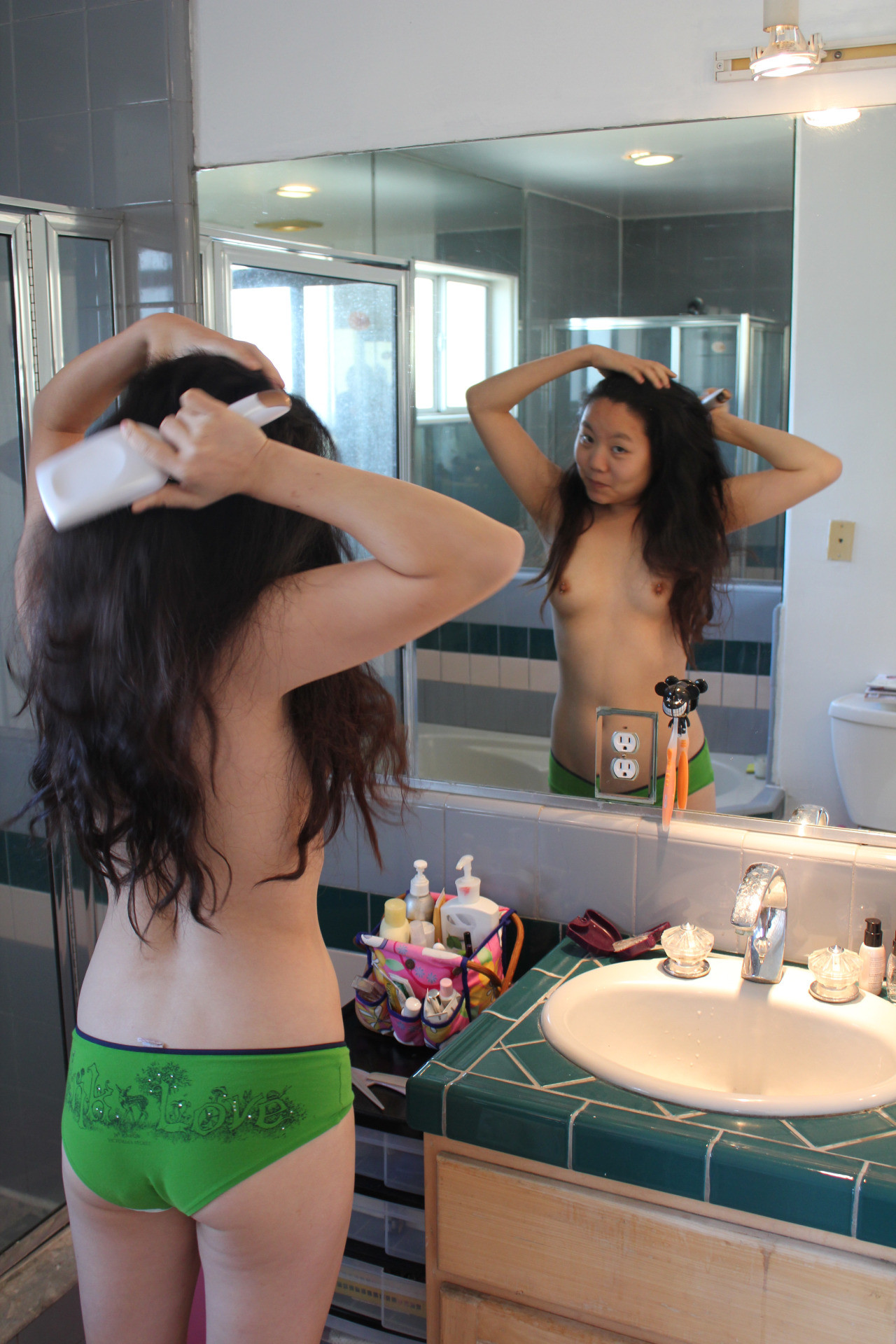 Cute Glasses Nerdy Asian Babe