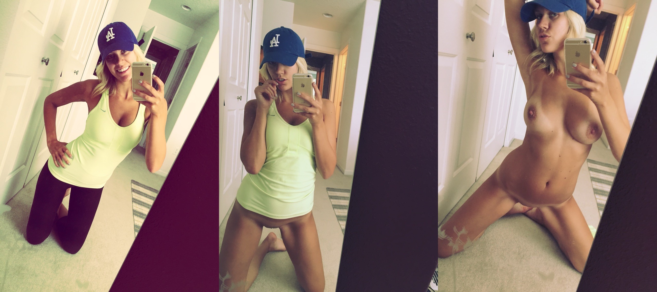 Sweet Blonde Like Strawberry Selfies