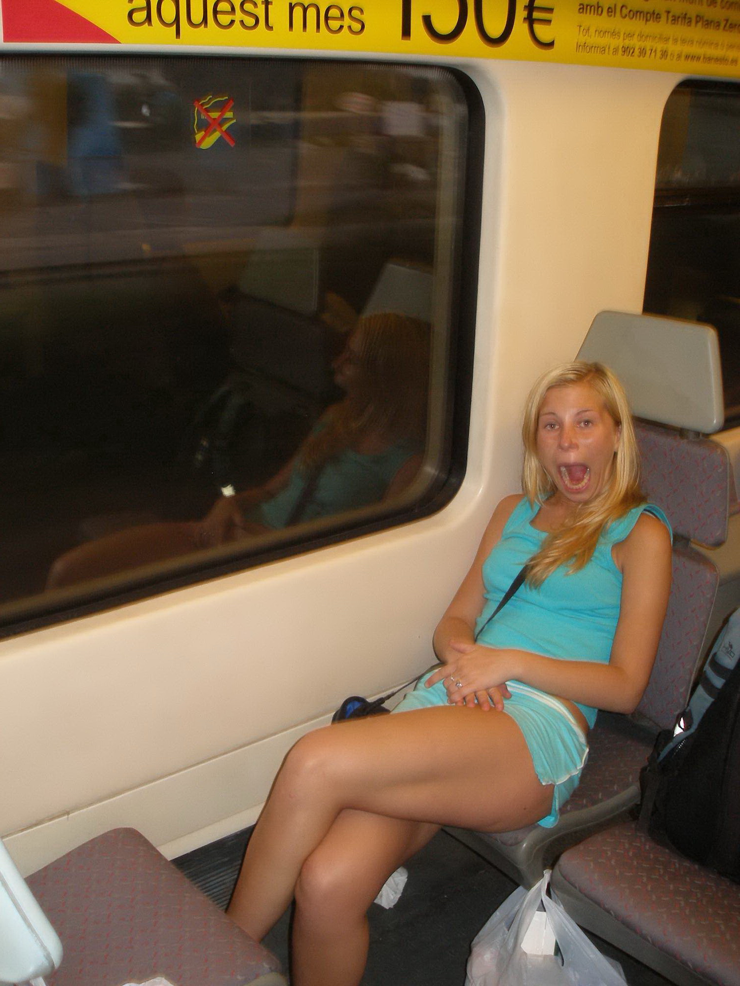 Blonde Cutie Vacay In Spain