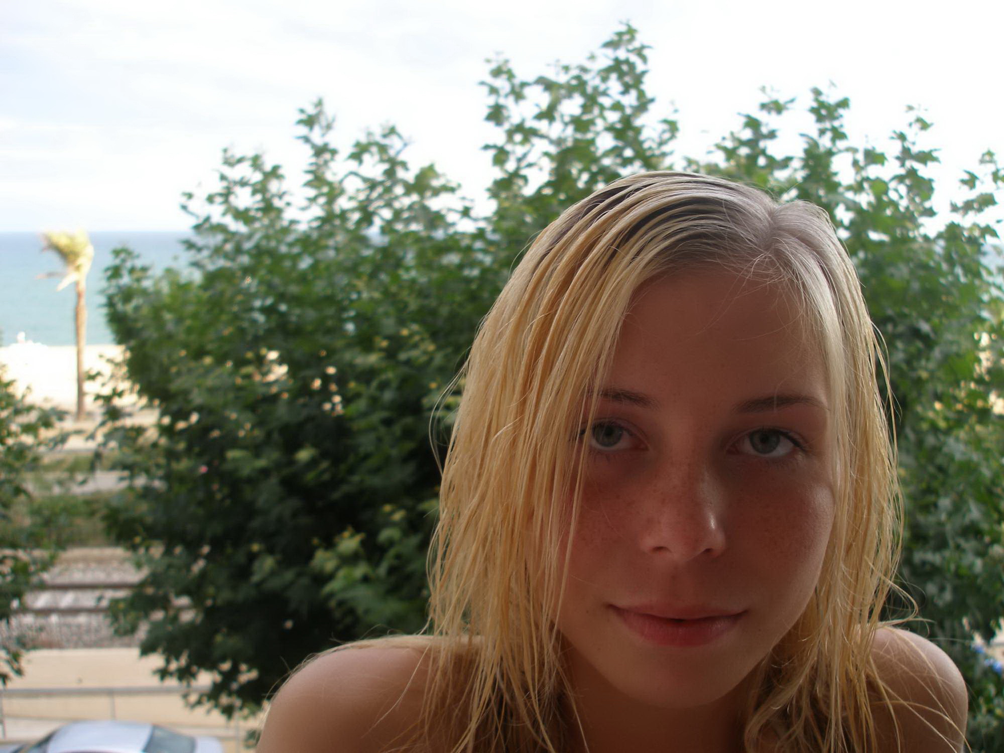 Blonde Cutie Vacay In Spain