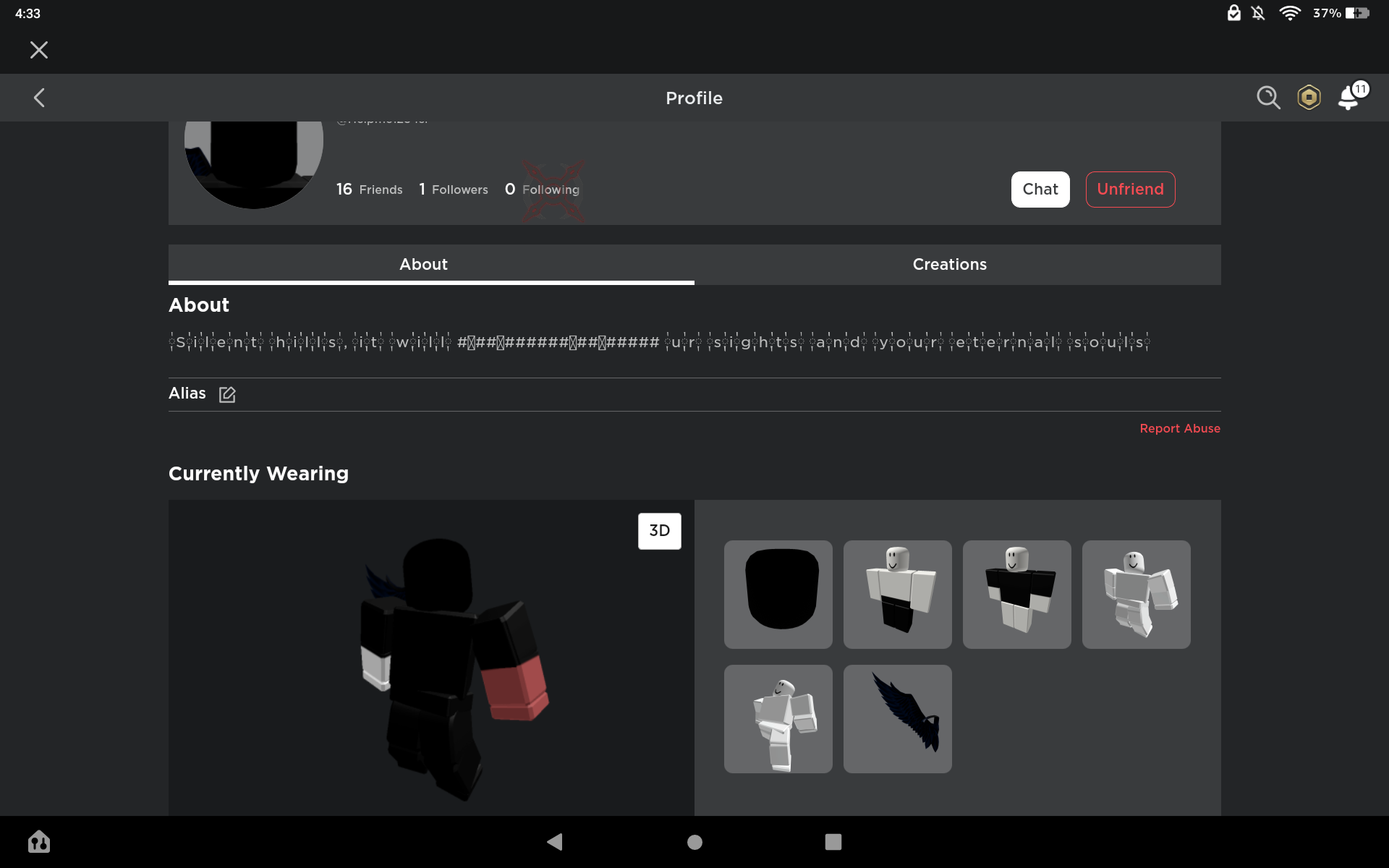 My alt account for back up jus in case I get banned