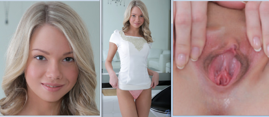 Olli K opens her vagina