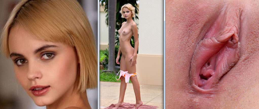 Elena N opens her vagina