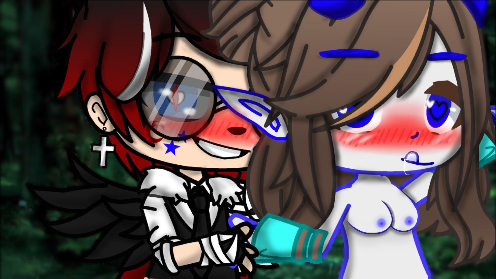 My new friend and me