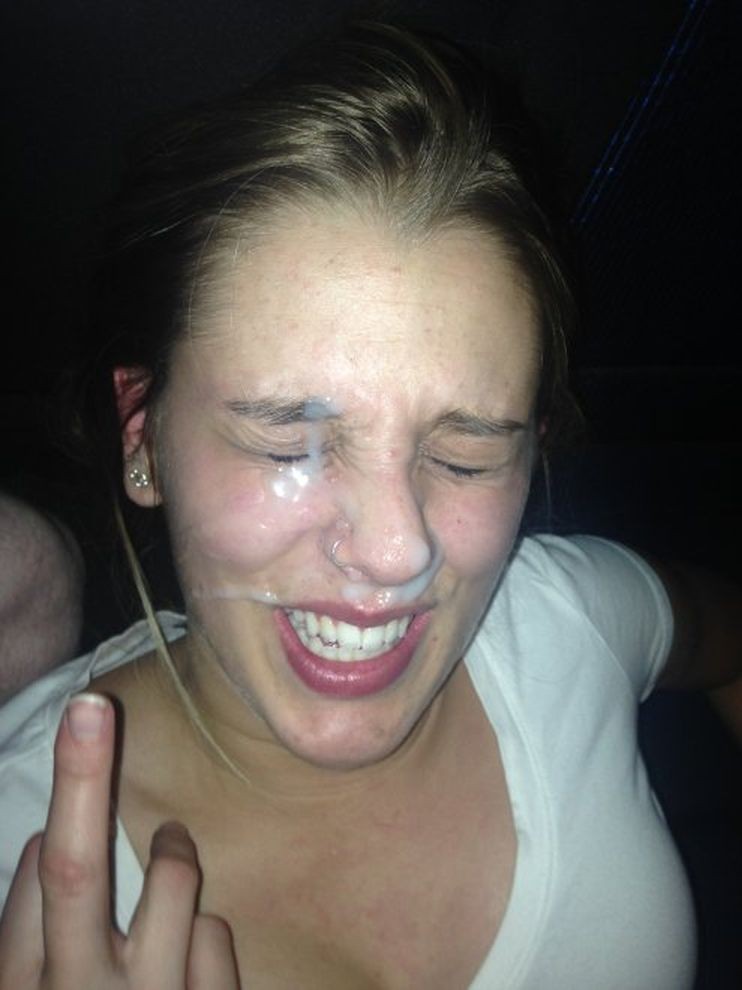 middle finger facial cumshot