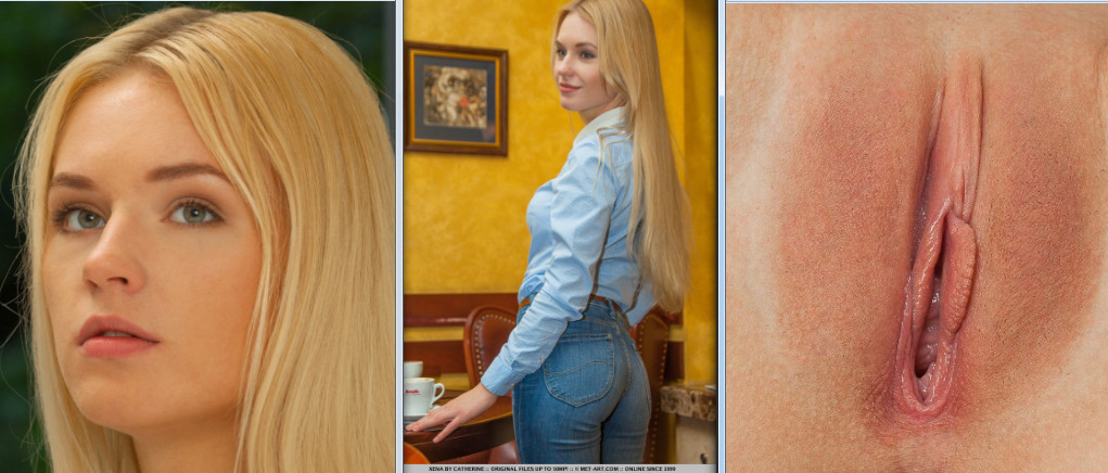 Xena A opens her vagina