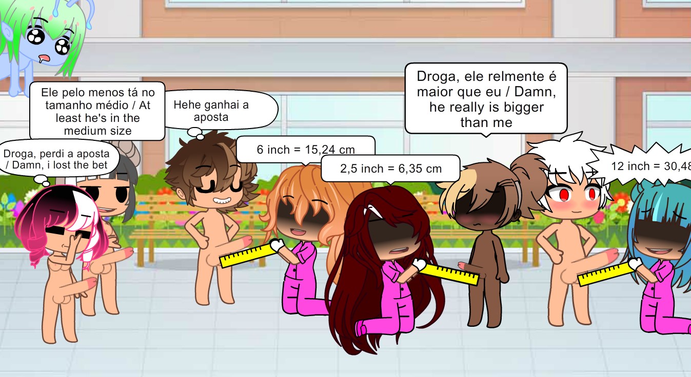 Penis size measurement day at #GachaHeatAcademy