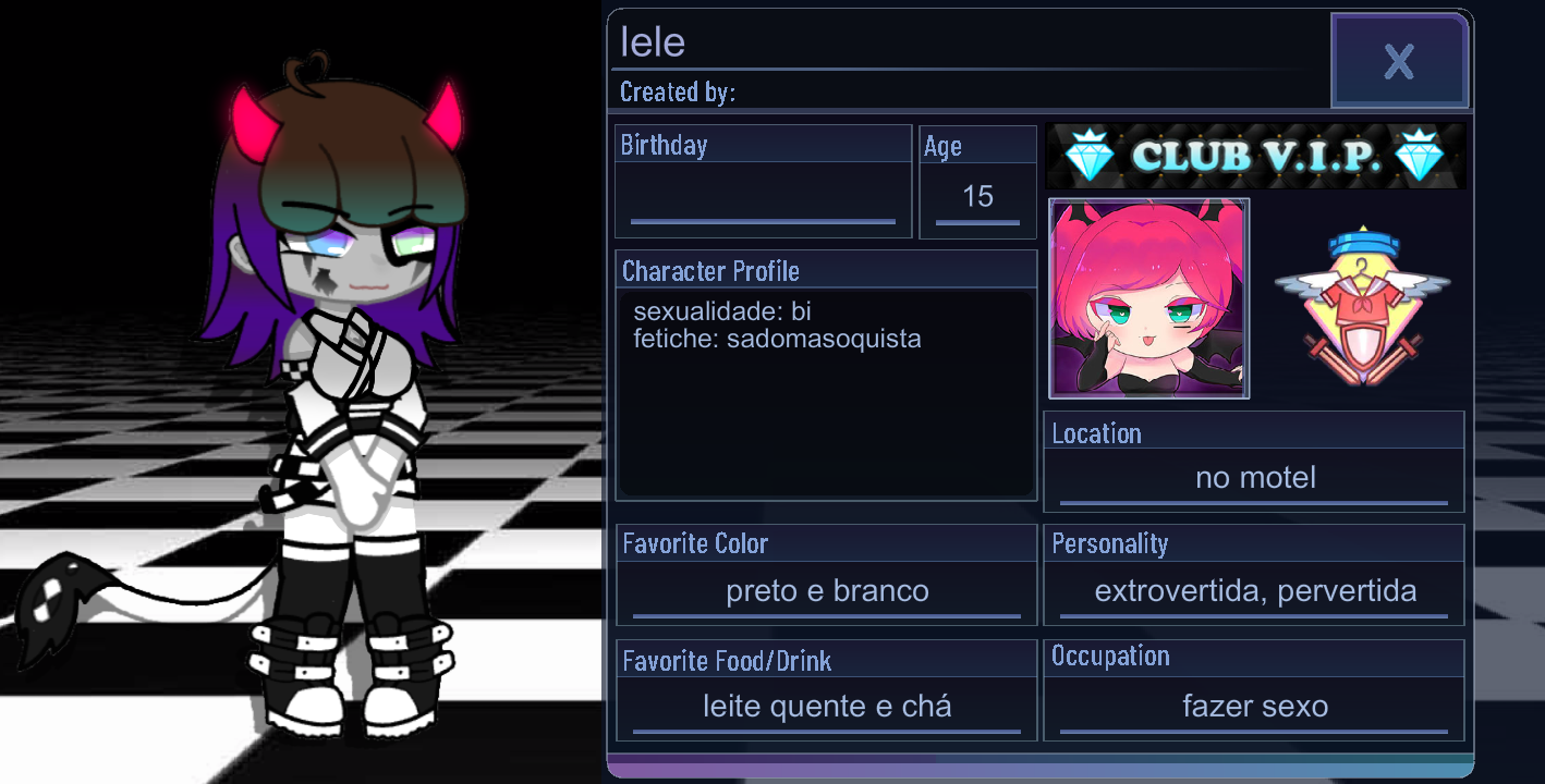 Pedido de sexo + detalhes da minha oc