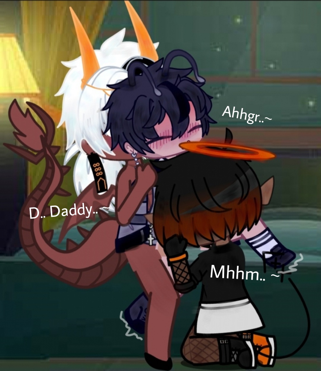 {sex request for Yuzu}{Horny demon's}{Demon : Simon}