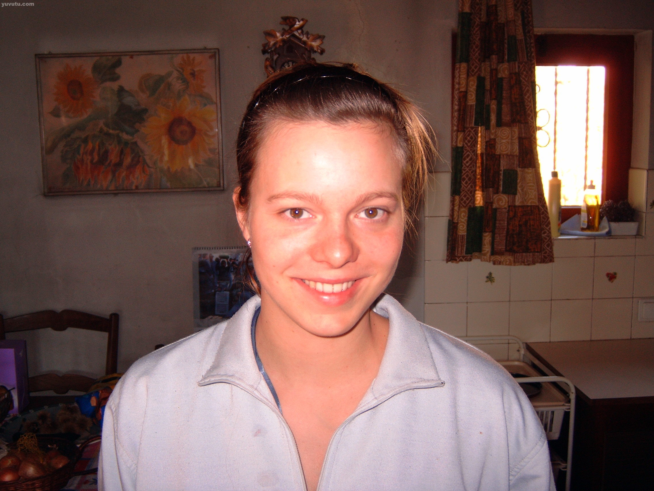 Jenny posing around naked