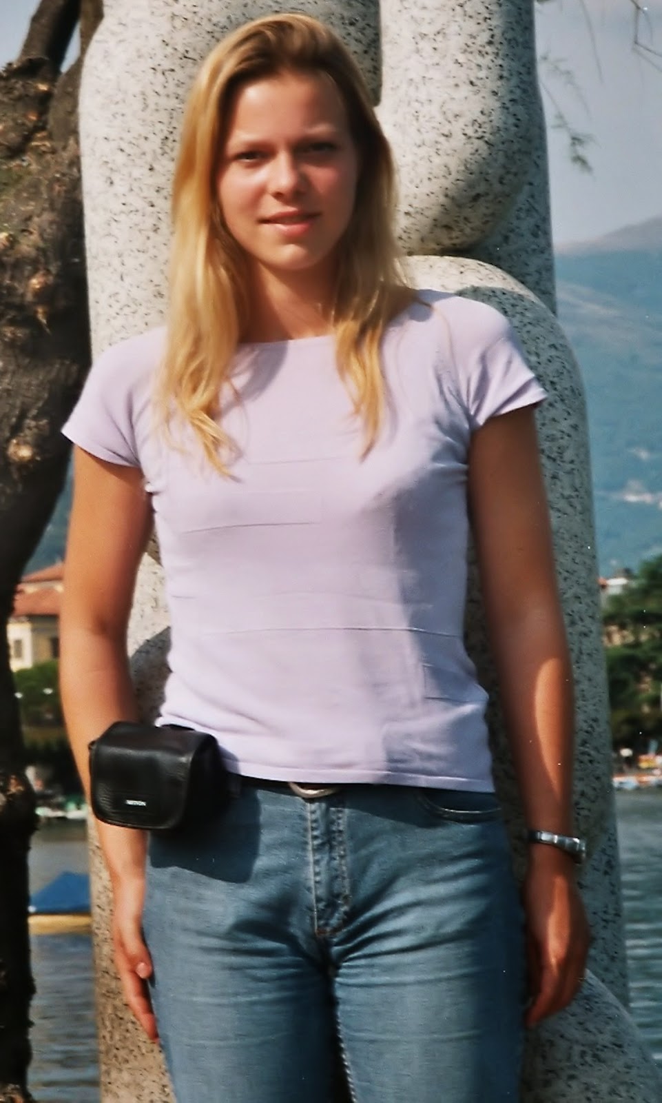 Jenny posing around naked