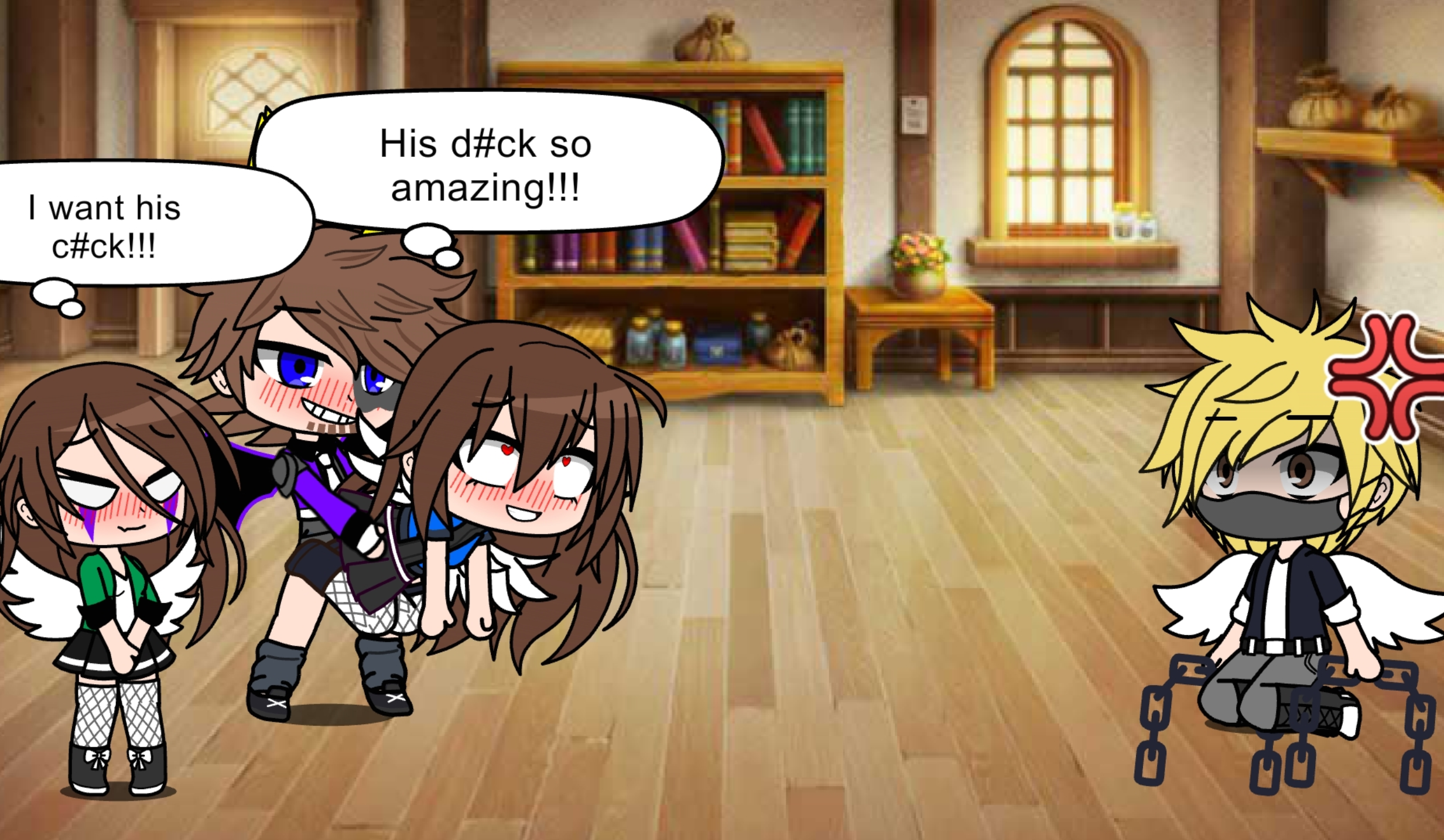 William Afton fuck Mrs Emily and Charlie in front Henry