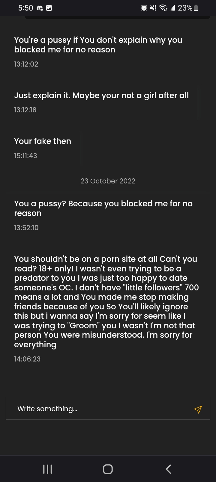 Stop messaging me. I'm literally ignoring you on purpose.