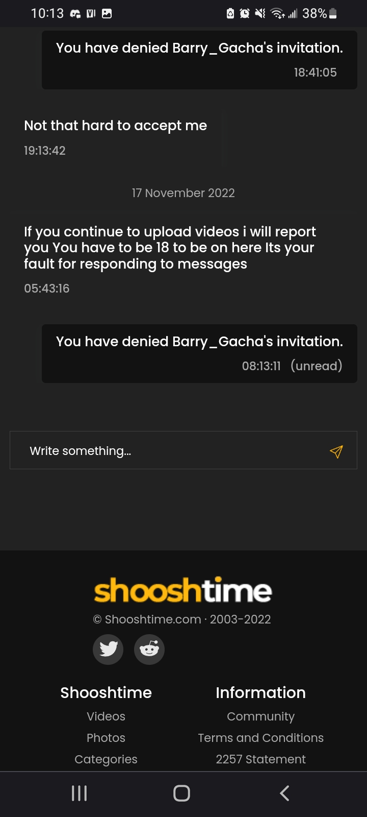 Why is he still on me?