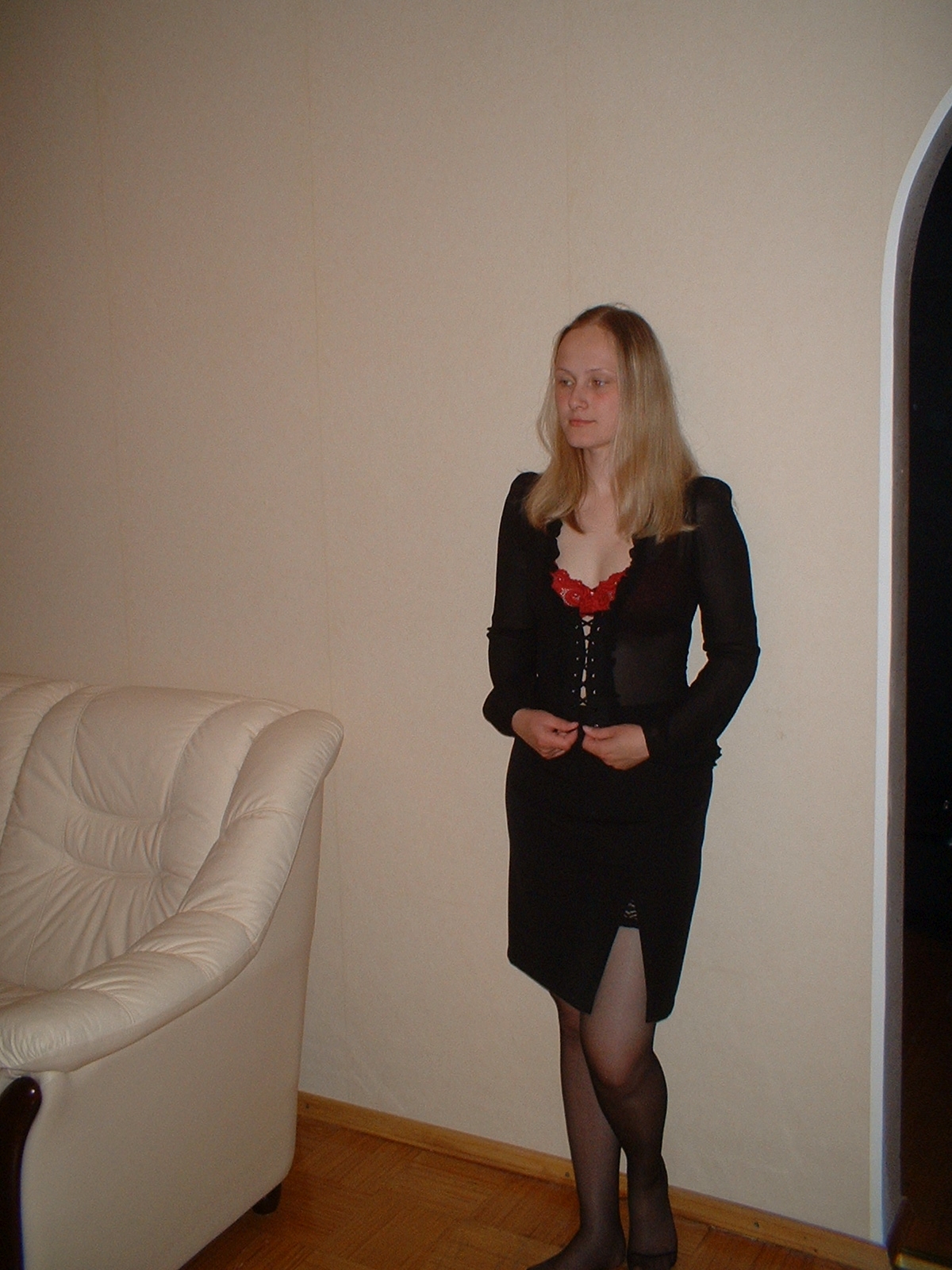 Jana posing in Lingerie and Stockings