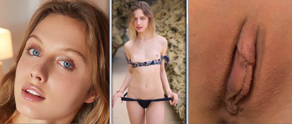 Clarice A opens her vagina