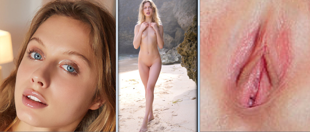 Clarice A opens her vagina