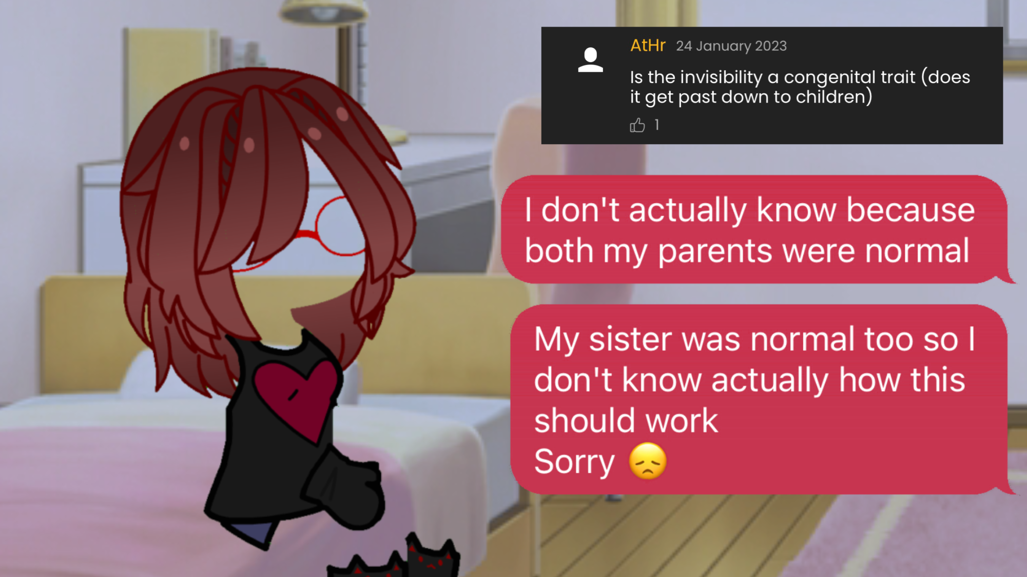 Ask The Invisible Girl #1