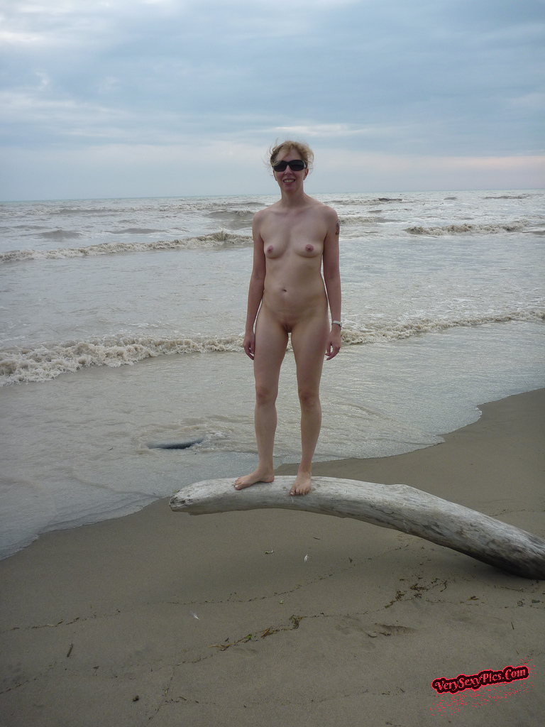 Nudist couple loving life