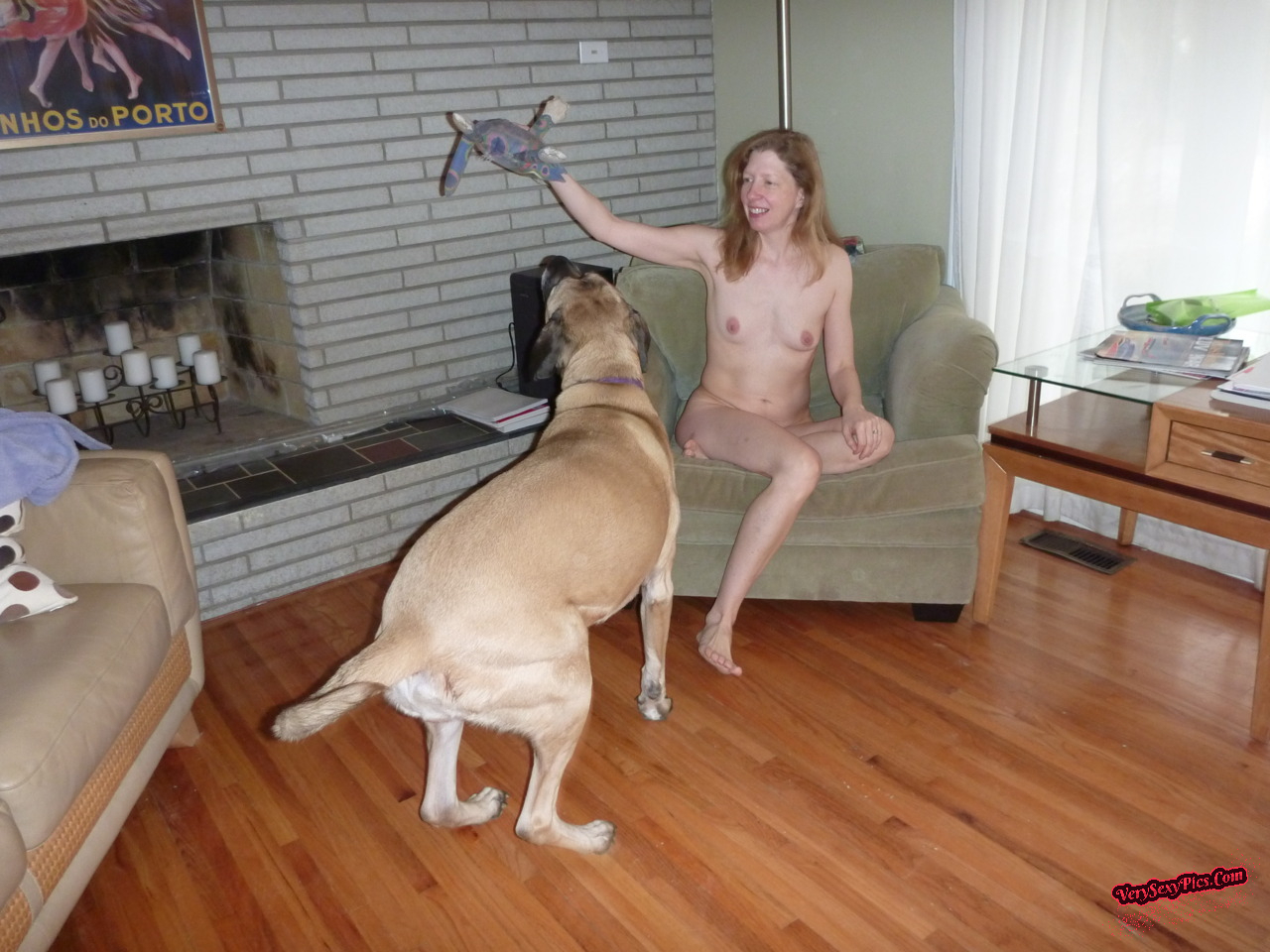 Nudist couple loving life