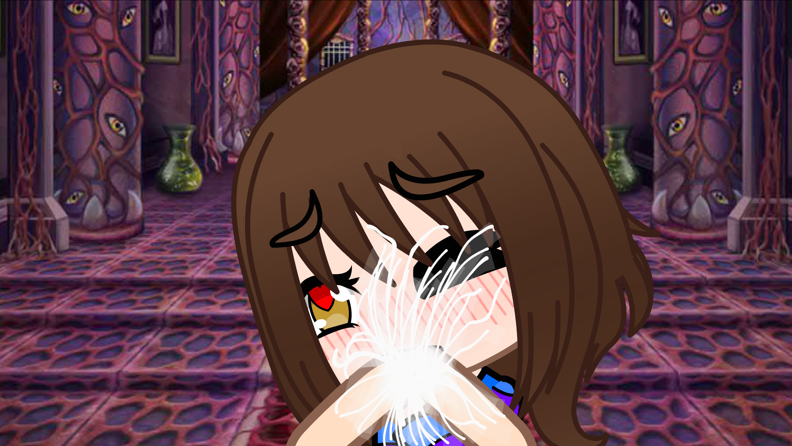 Frisk and chara blowjob