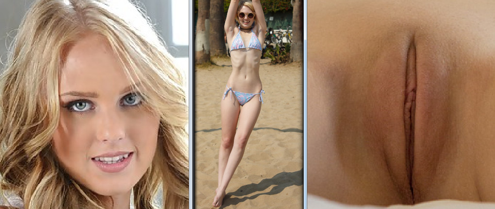 Lily Rader opens her vagina